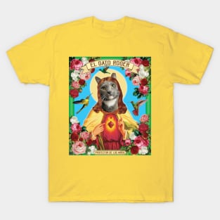 San Roger El Gato - Mexican Saint Cat T-Shirt
